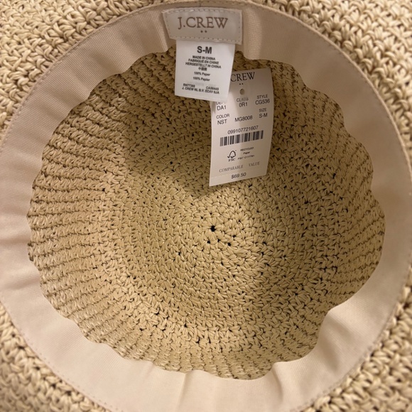 Summer straw floppy hat - Picture 4 of 4